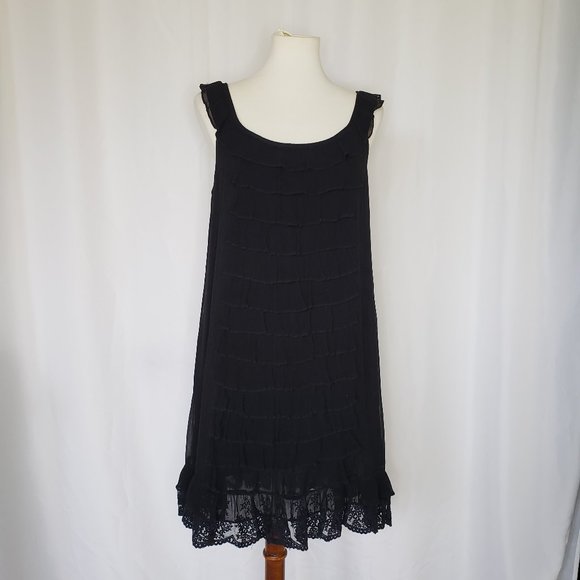 Juicy Couture Dresses & Skirts - JUICY COUTURE SILK RUFFLE DRESS ~ SIZE 8